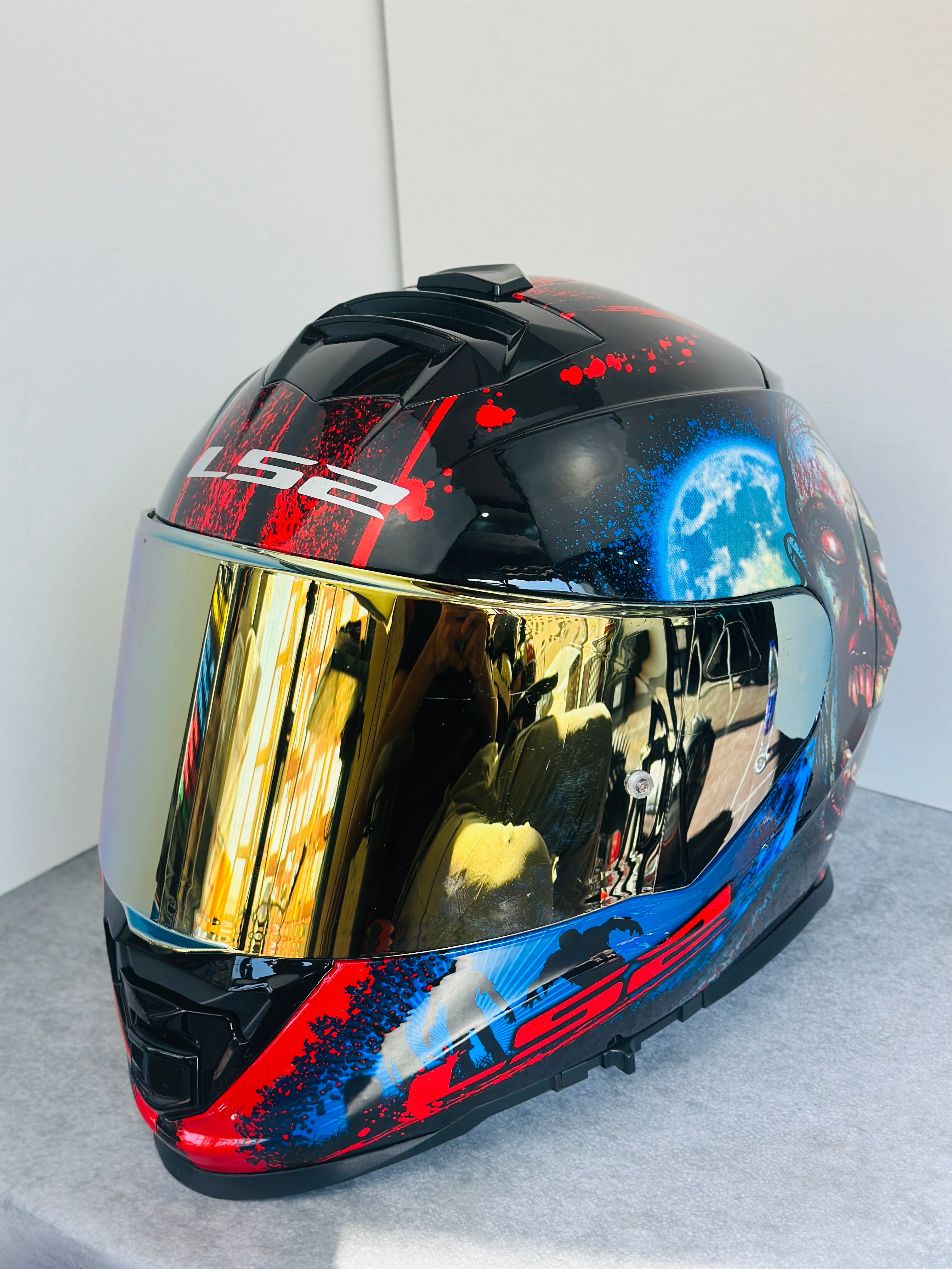 HELMET LS2 FF800 STORM GLOSS HEART BRAINS