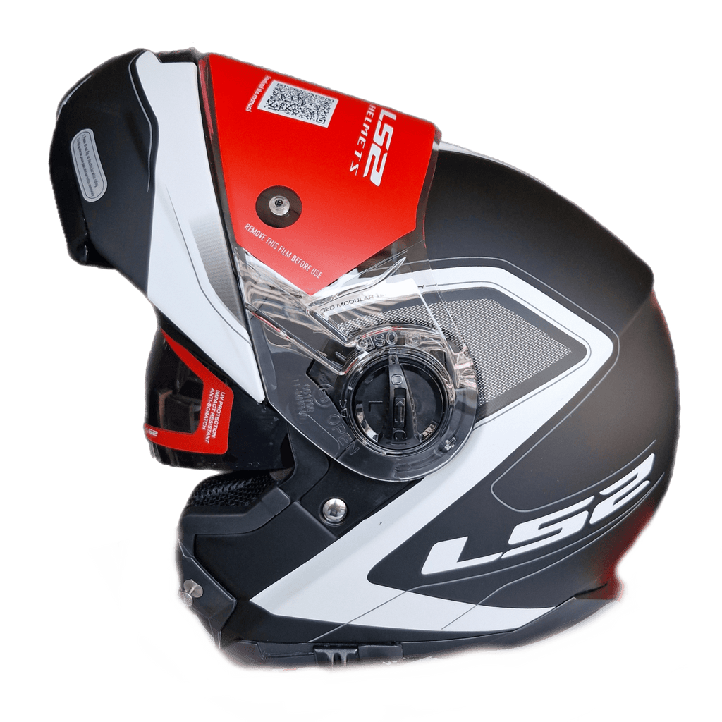 HELMET ‏LS2 FF325 STROBE II BLACK WHITE