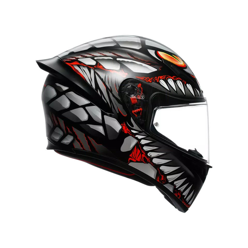 HELMET AGV K1S LYZARD MATT BLACK/GREY/RED