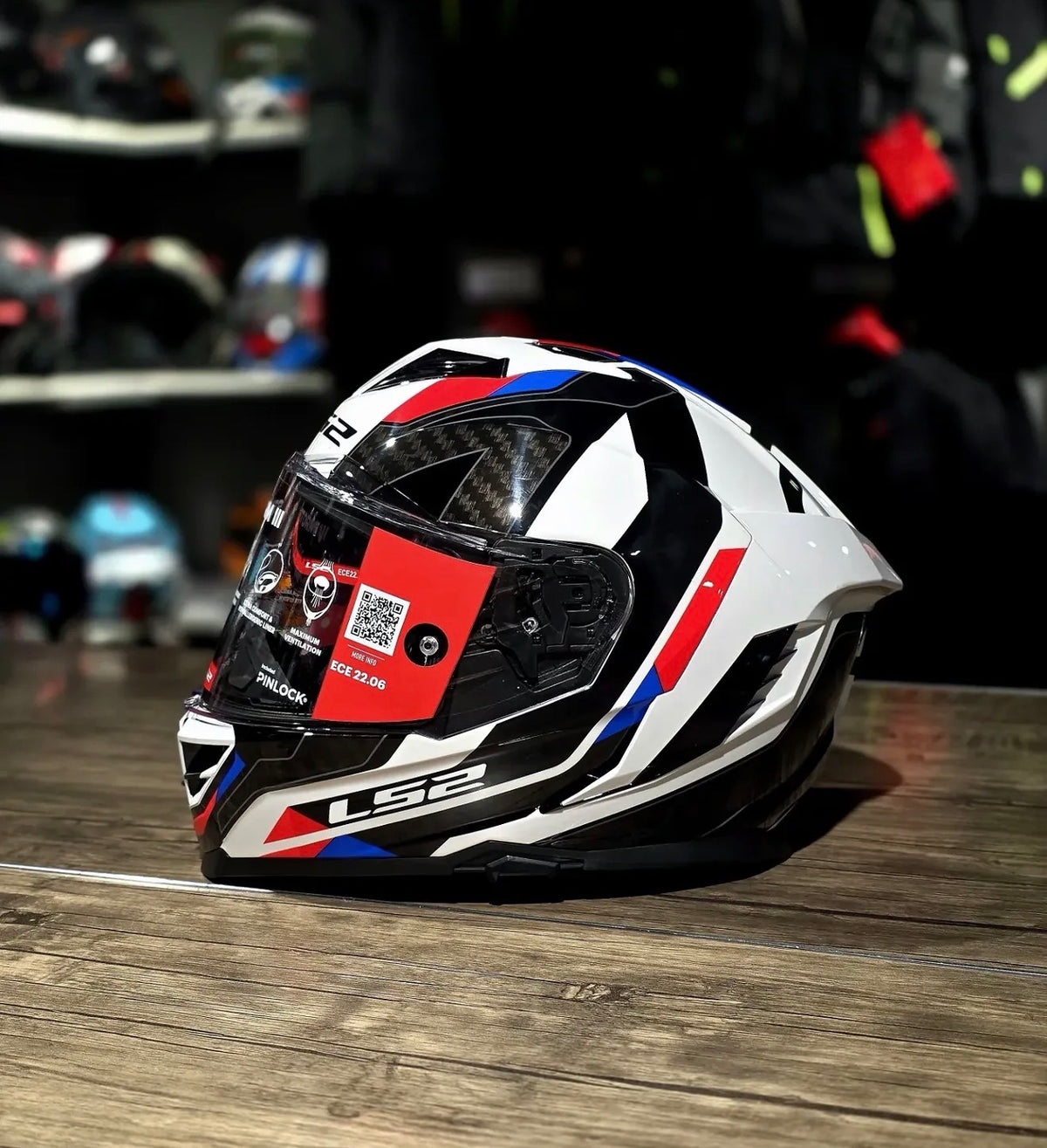 HELMET LS2 FF818 STORM III RACER BLUE RED