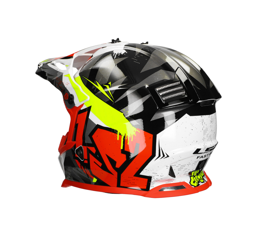 HELMET ‏LS2 MX437 PIONEER II MATT BLACK
