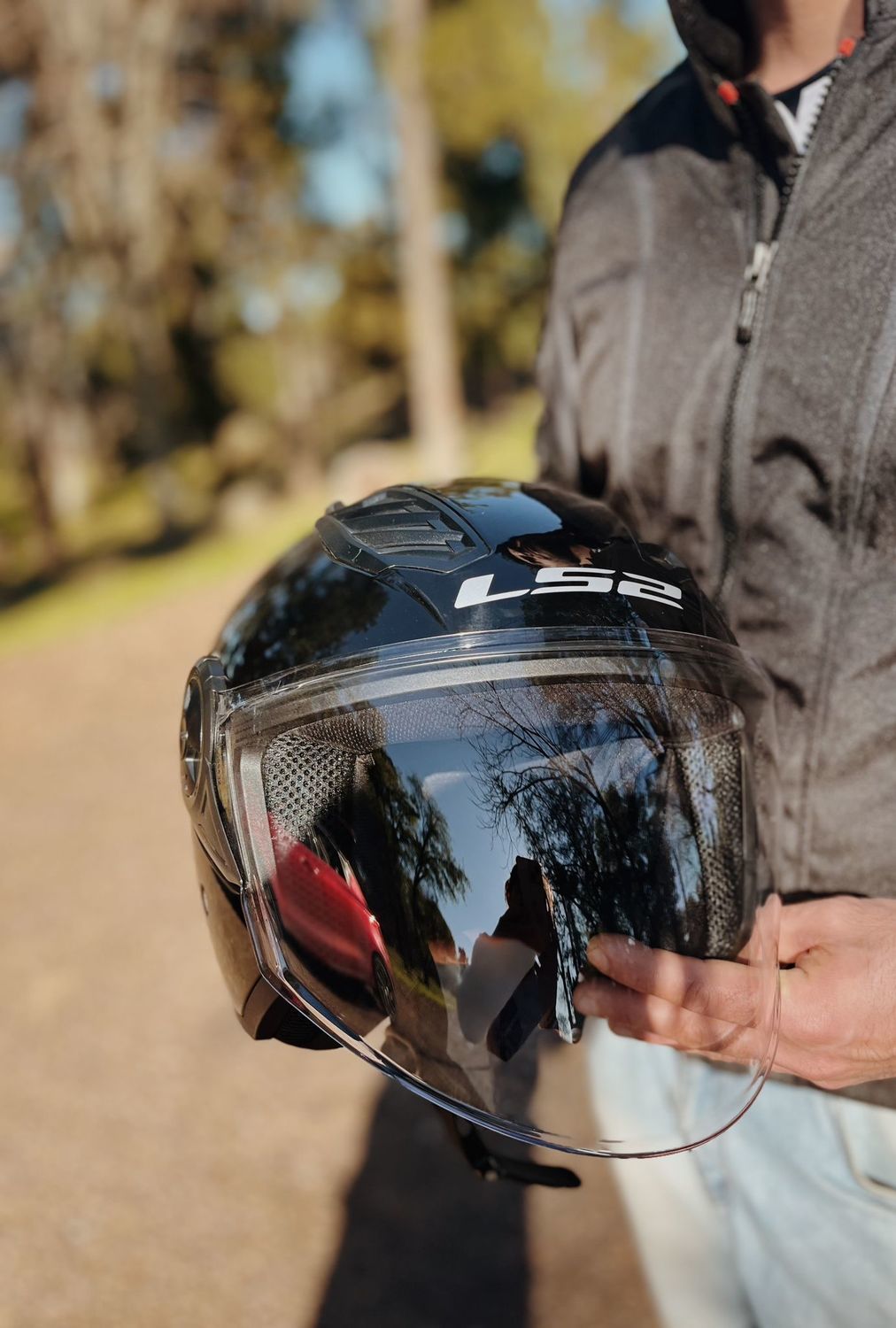 HELMET LS2 OF616 AIRFLOW GLOSS BLACK
