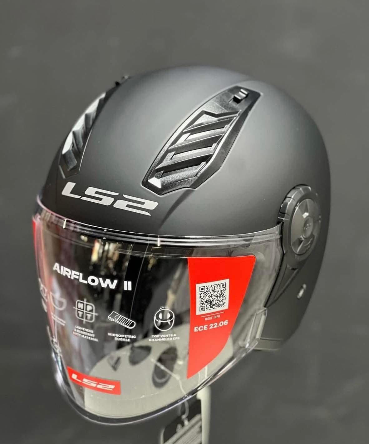 HELMET LS2 OF616 AIRFLOW MATT BLACK