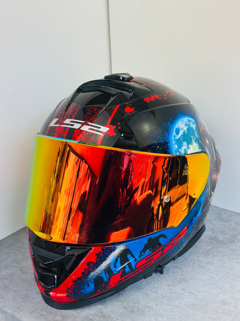 HELMET LS2 FF800 STORM GLOSS HEART BRAINS