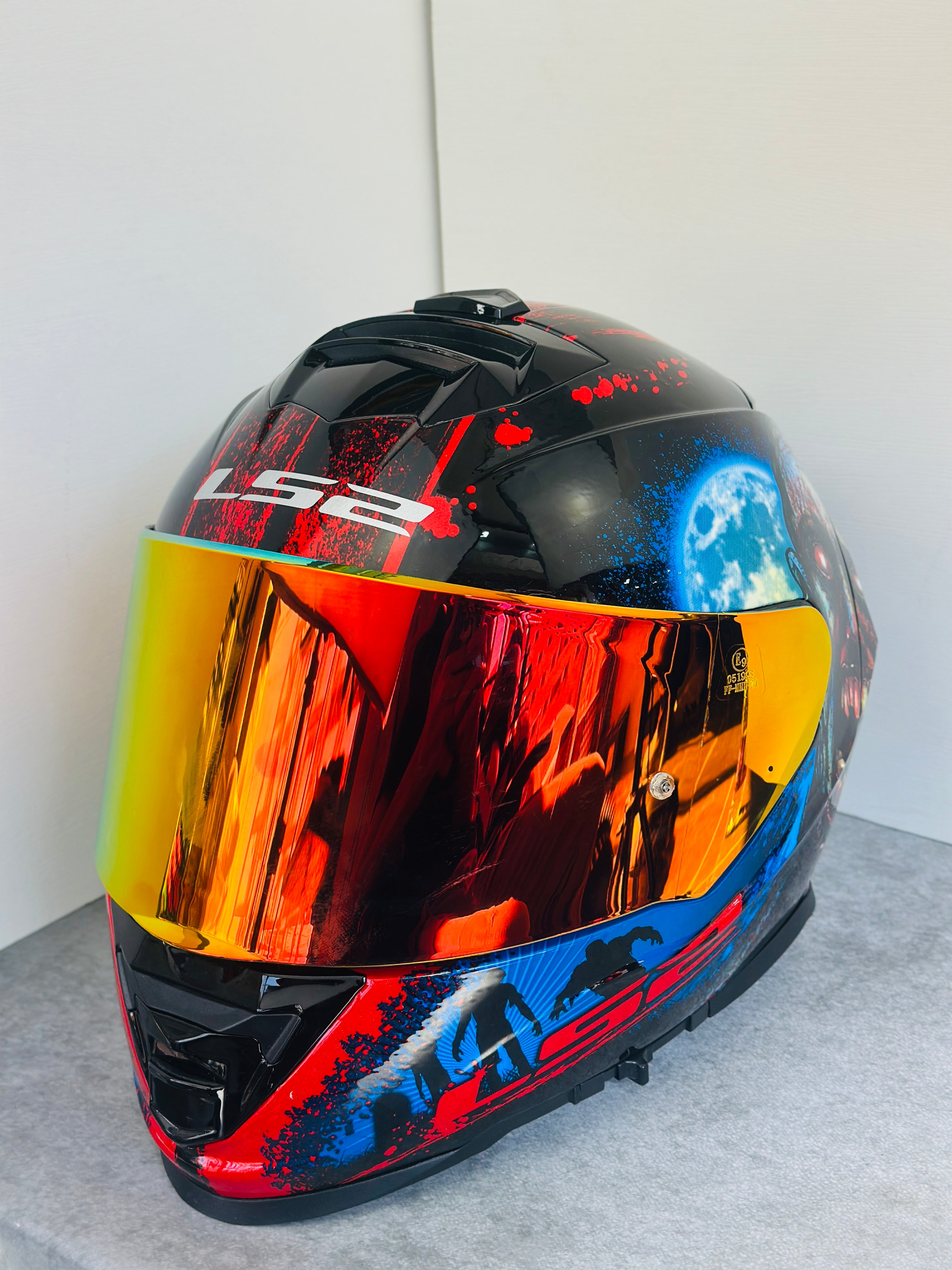 HELMET LS2 FF800 STORM GLOSS HEART BRAINS