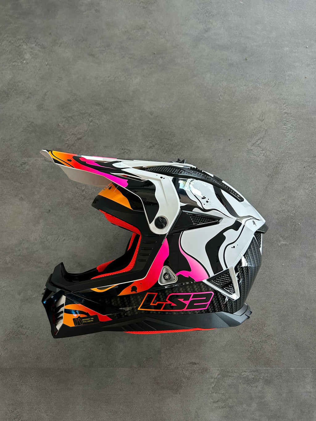 HELMET LS2 MX 708 FAST II WASH WHITE