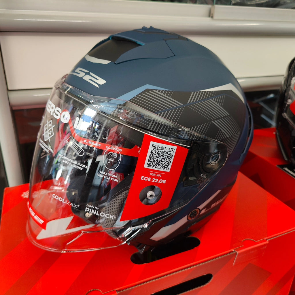 HELMET LS2 OF618 VERSO II AIR NAVY BLUE