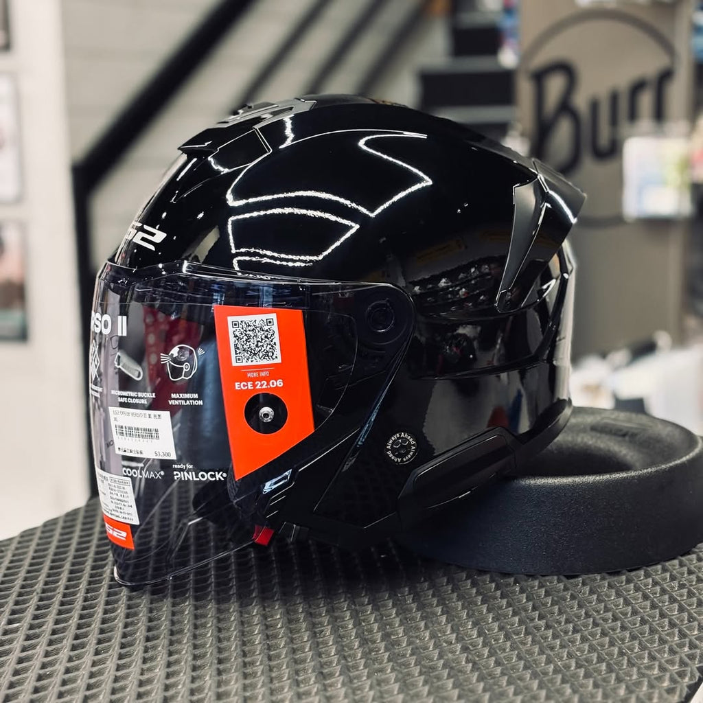HELMET LS2 OF618 VERSO II GLOSS BLACK