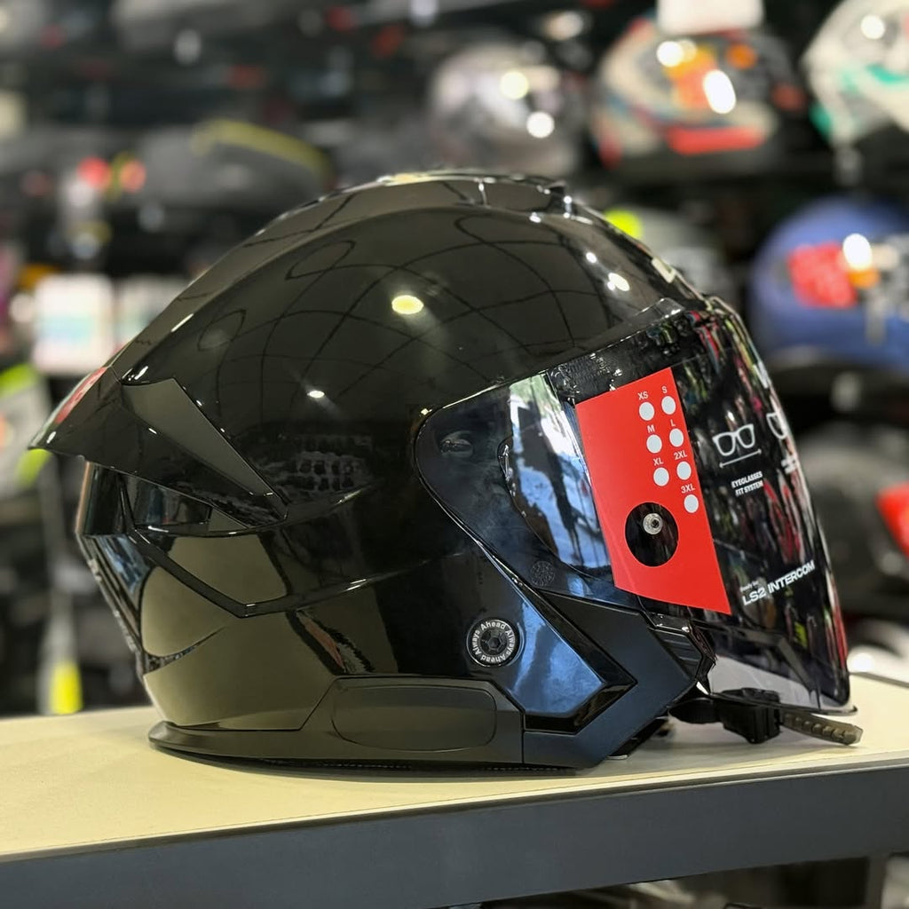 HELMET LS2 OF618 VERSO II GLOSS BLACK