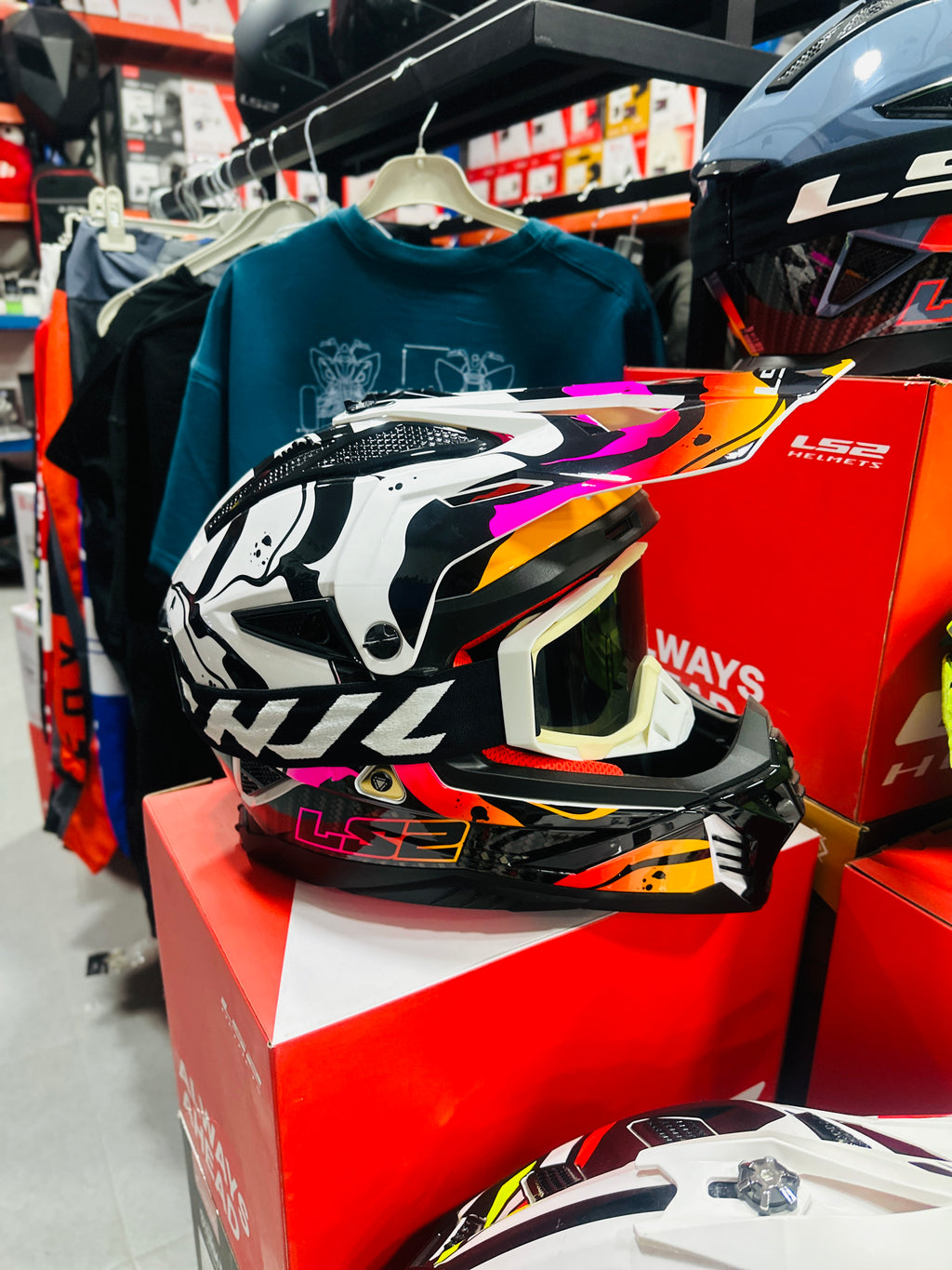 HELMET LS2 MX 708 FAST II WASH WHITE