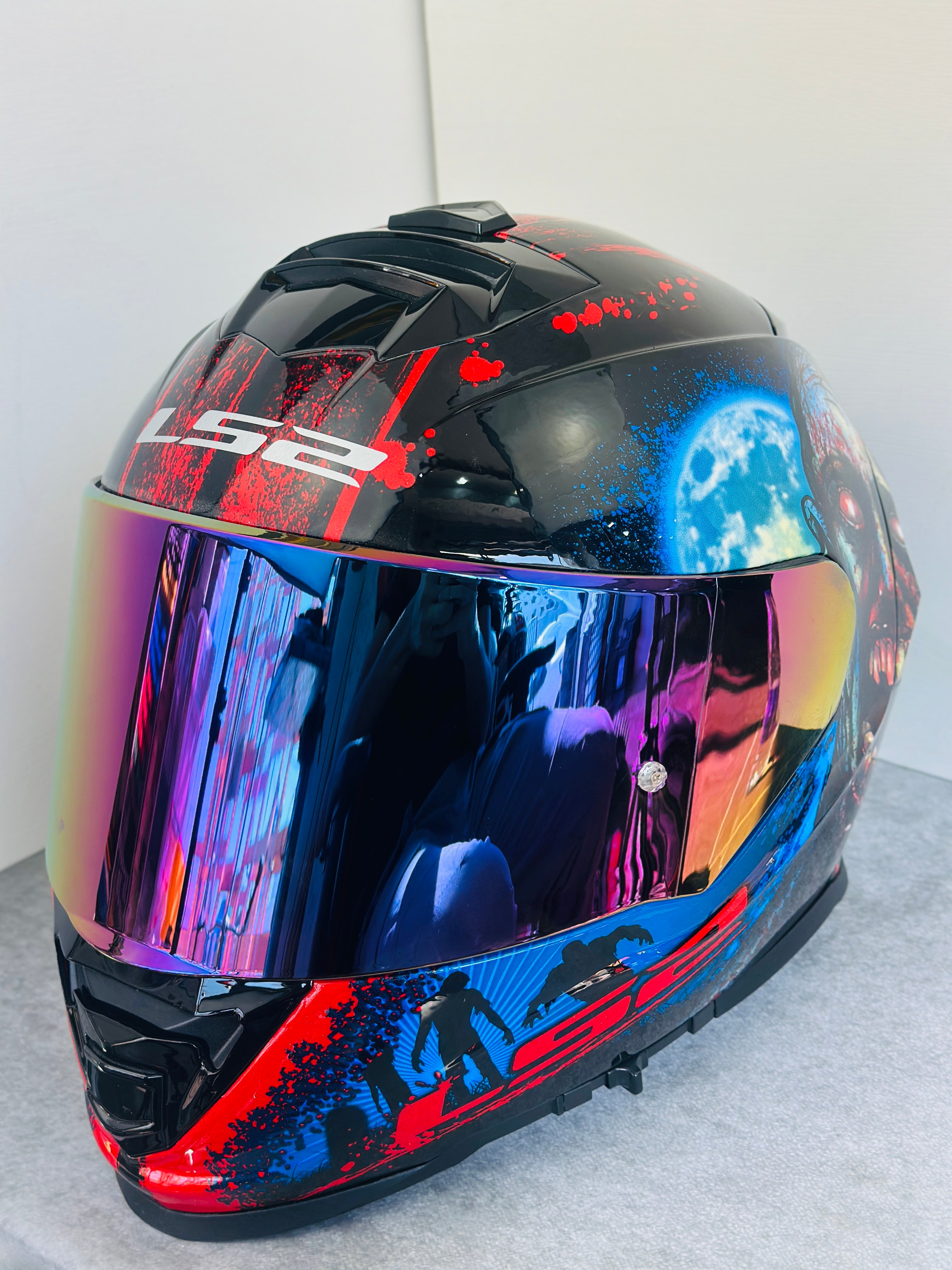 HELMET LS2 FF800 STORM GLOSS HEART BRAINS