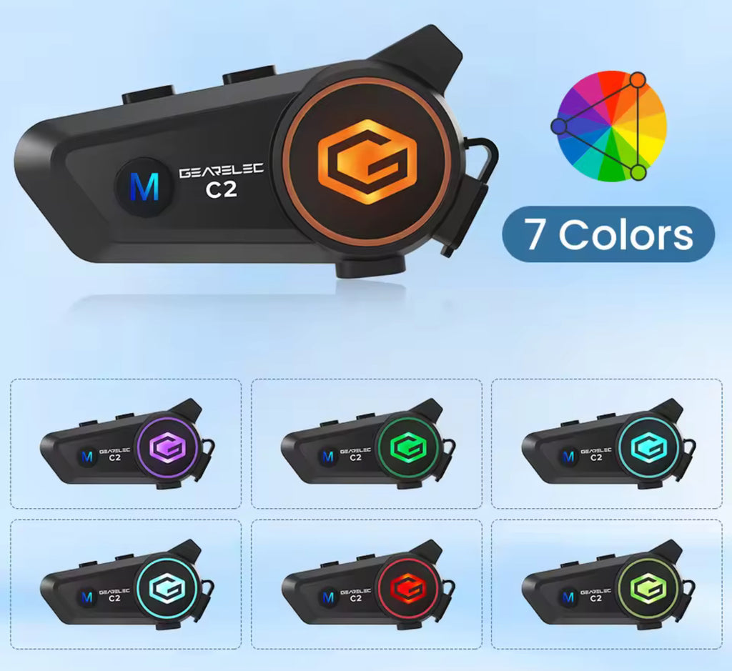 GEARELEC C2 Bluetooth Motorcycle Headset