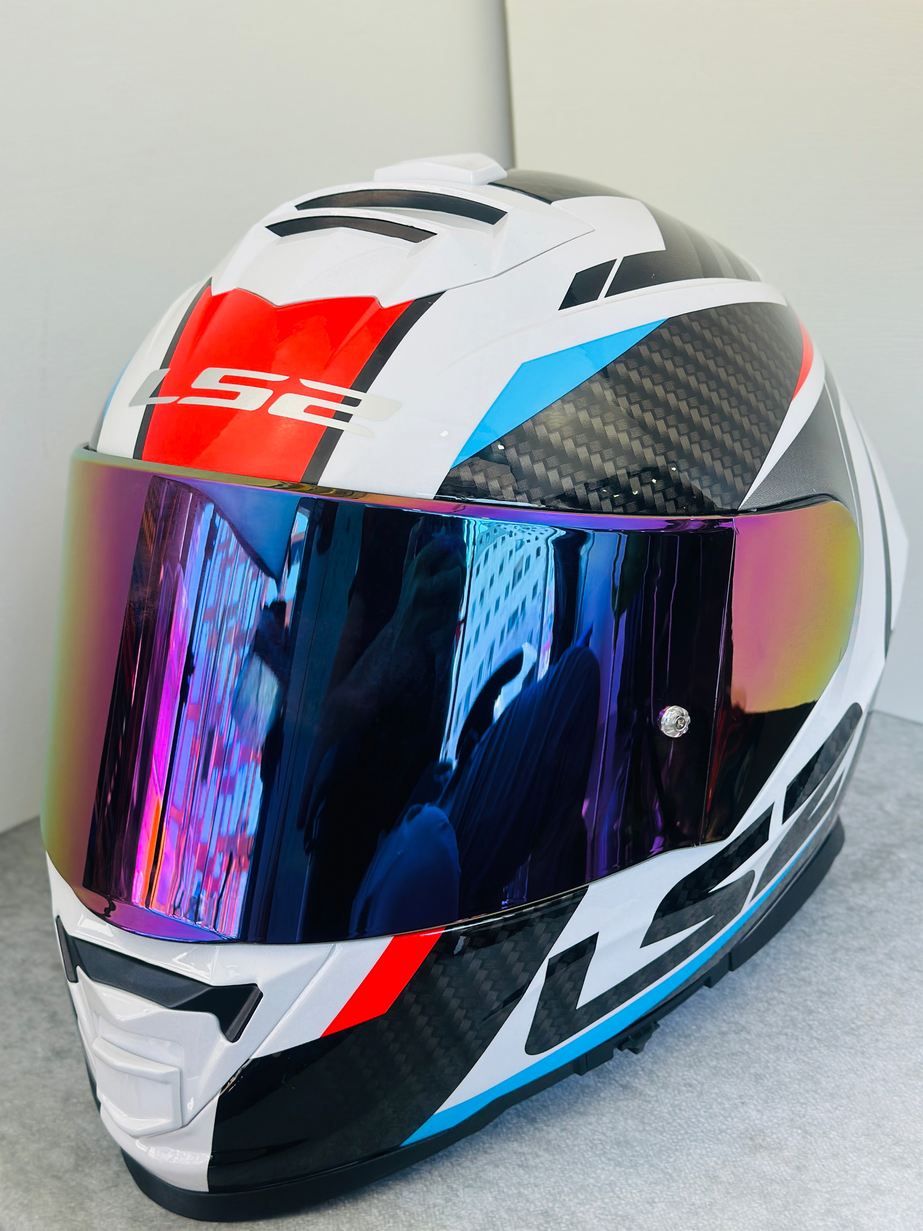 HELMET LS2 FF800 STORM RACER BLUE RED