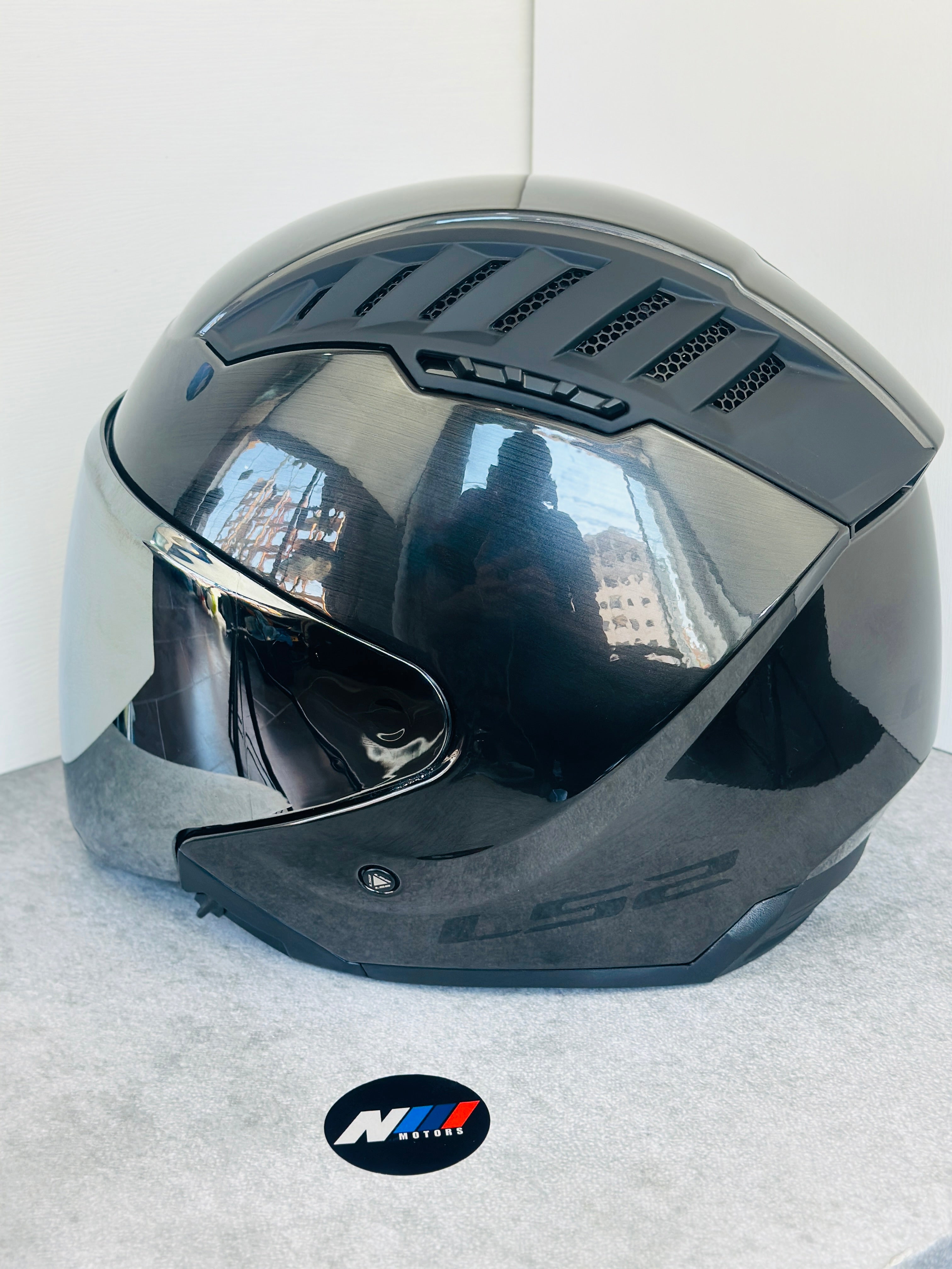 HELMET LS2 OF600 COPTER JEANS TITANIUM