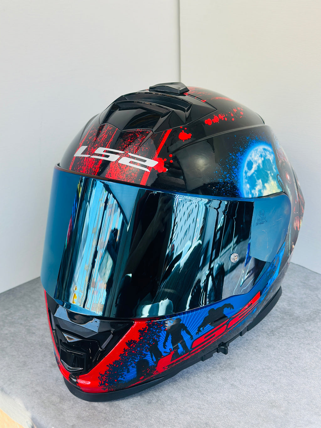 HELMET LS2 FF800 STORM GLOSS HEART BRAINS