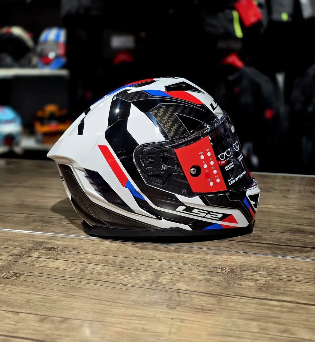 HELMET LS2 FF818 STORM III RACER BLUE RED