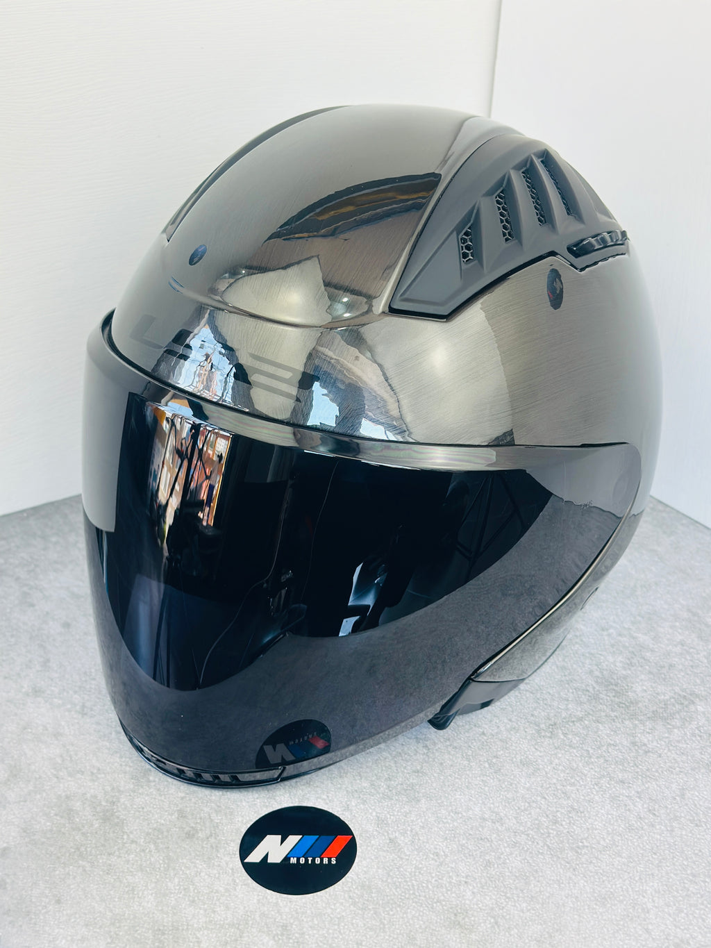 HELMET LS2 OF600 COPTER JEANS TITANIUM
