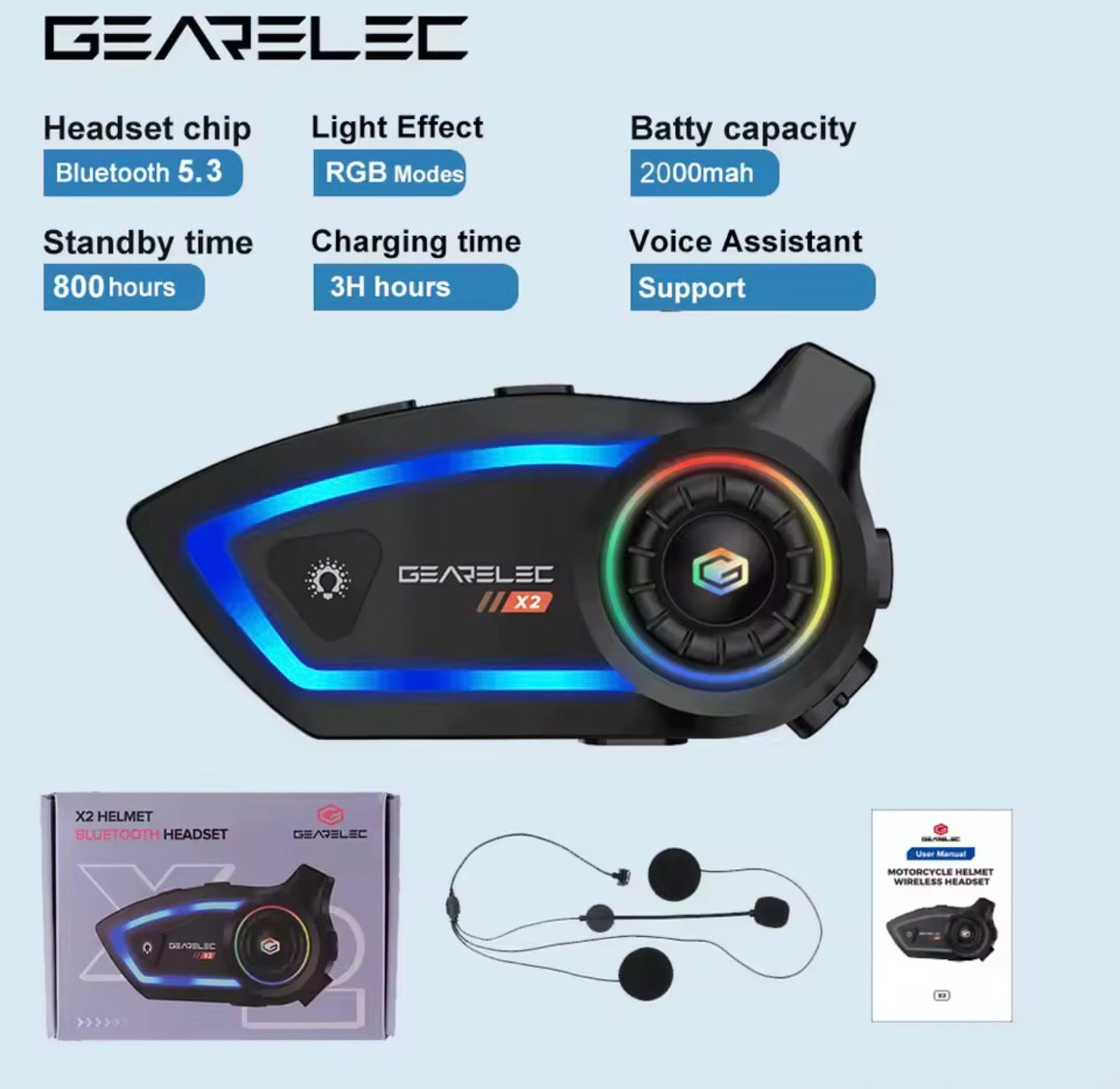 GEARELEC X2 Bluetooth Headset