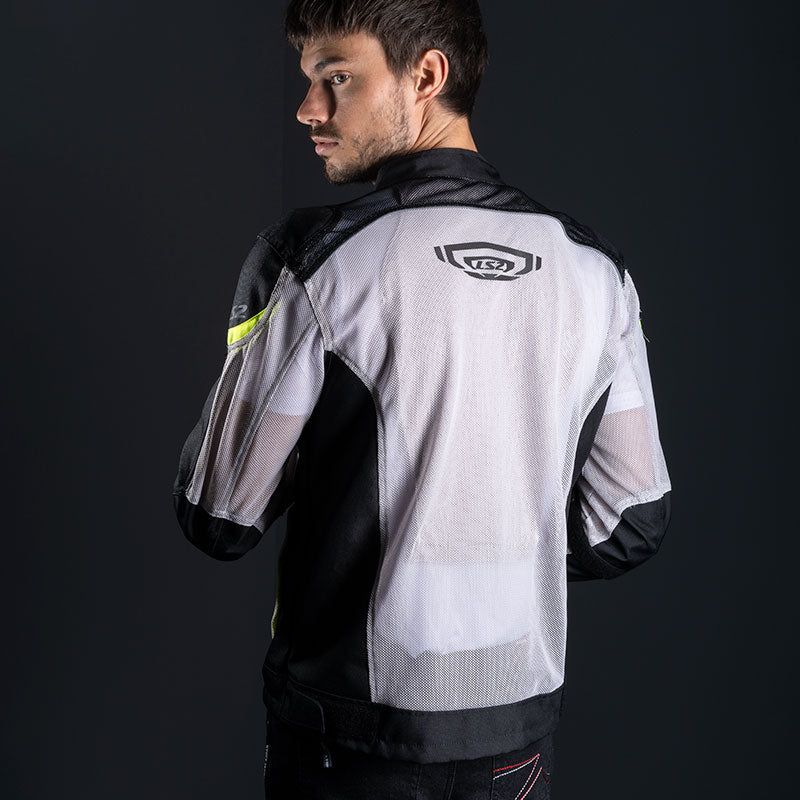 JACKET LS2 AIRY WHITE BLACK