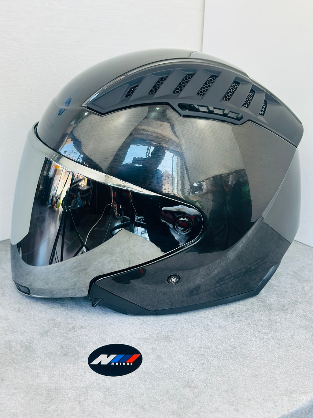 HELMET LS2 OF600 COPTER JEANS TITANIUM