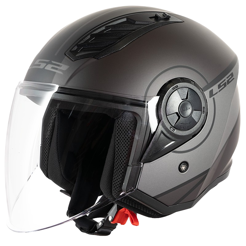 HELMET LS2 OF616 AIRFLOW COVER BLACK GREY