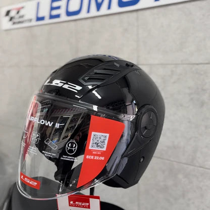 HELMET LS2 OF616 AIRFLOW GLOSS BLACK