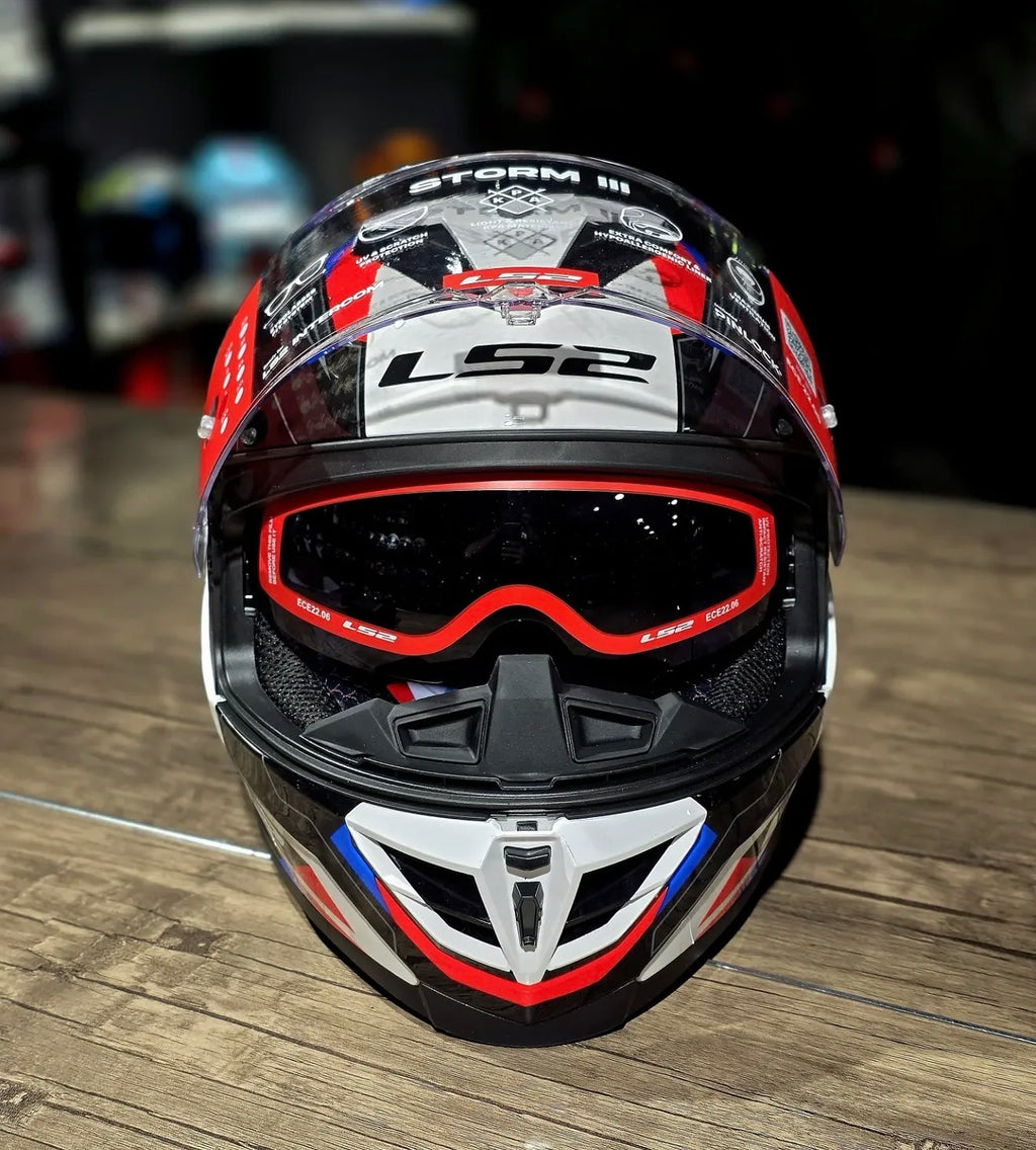 HELMET LS2 FF818 STORM III RACER BLUE RED