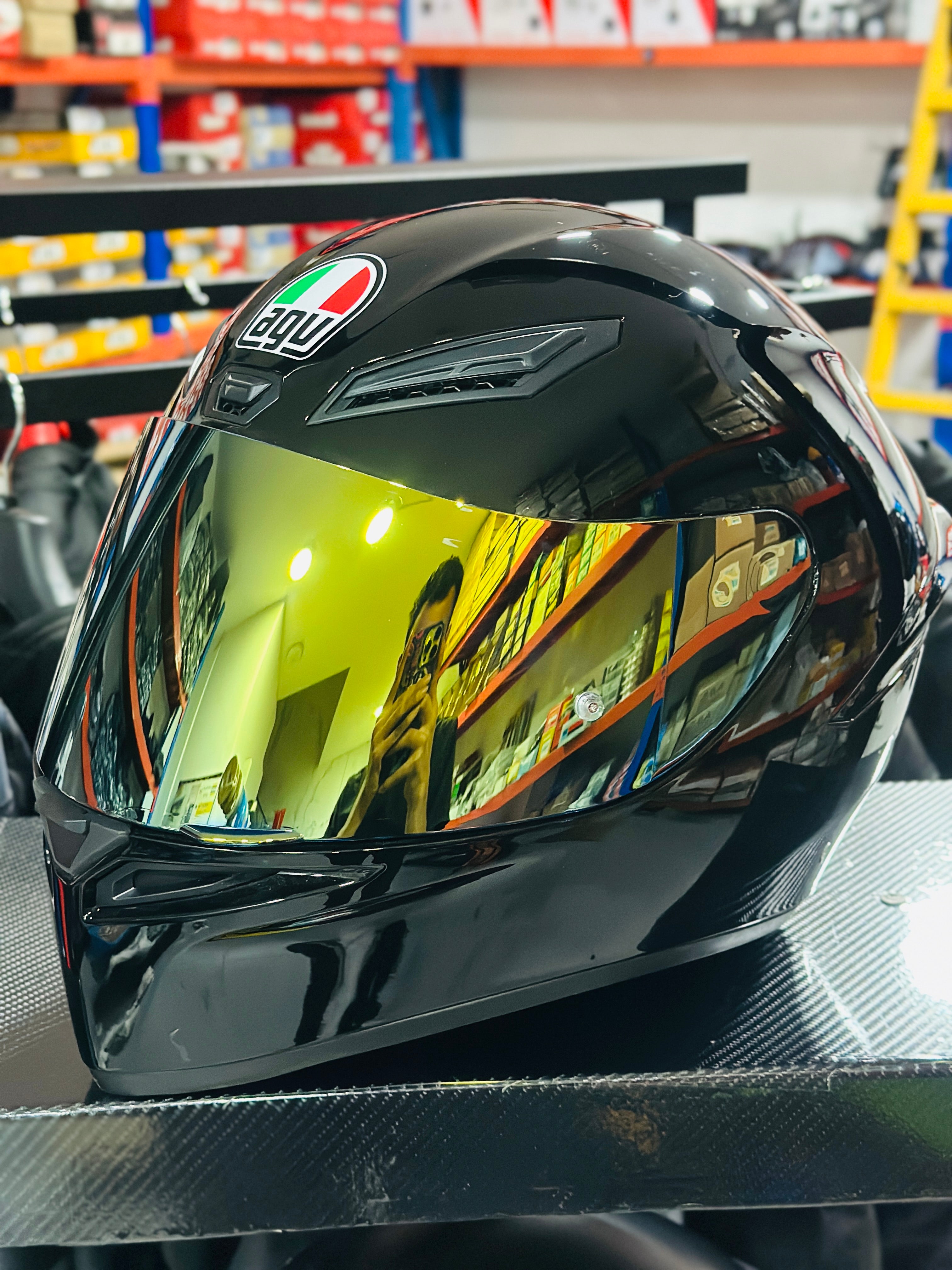 HELMET AGV K1S GLOSS BLACK – N3Motors