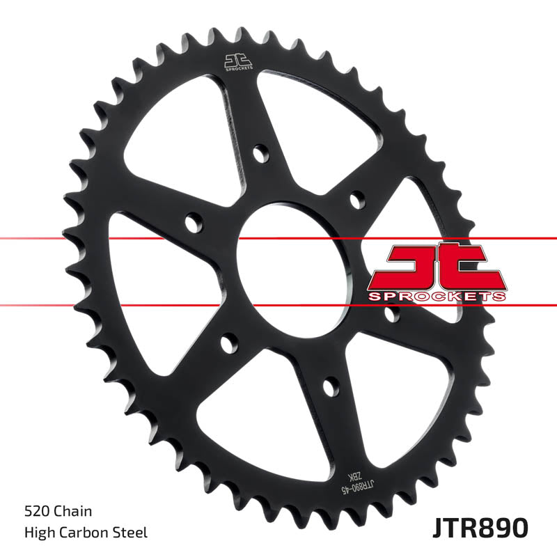 JT Sprockets JTR890.45ZBK Steel Rear Sprocket 45TEETH ORGINIAL