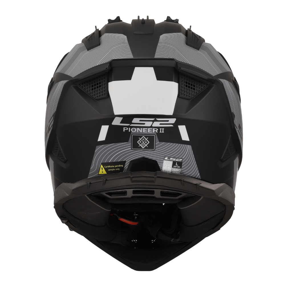 HELMET ‏LS2 MX702 PIONEER II HILL BLACK WHITE