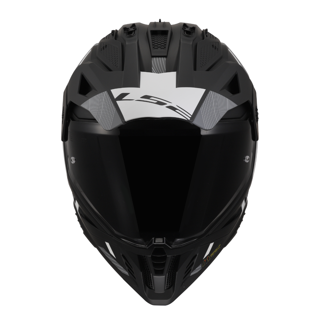 HELMET ‏LS2 MX702 PIONEER II HILL BLACK WHITE
