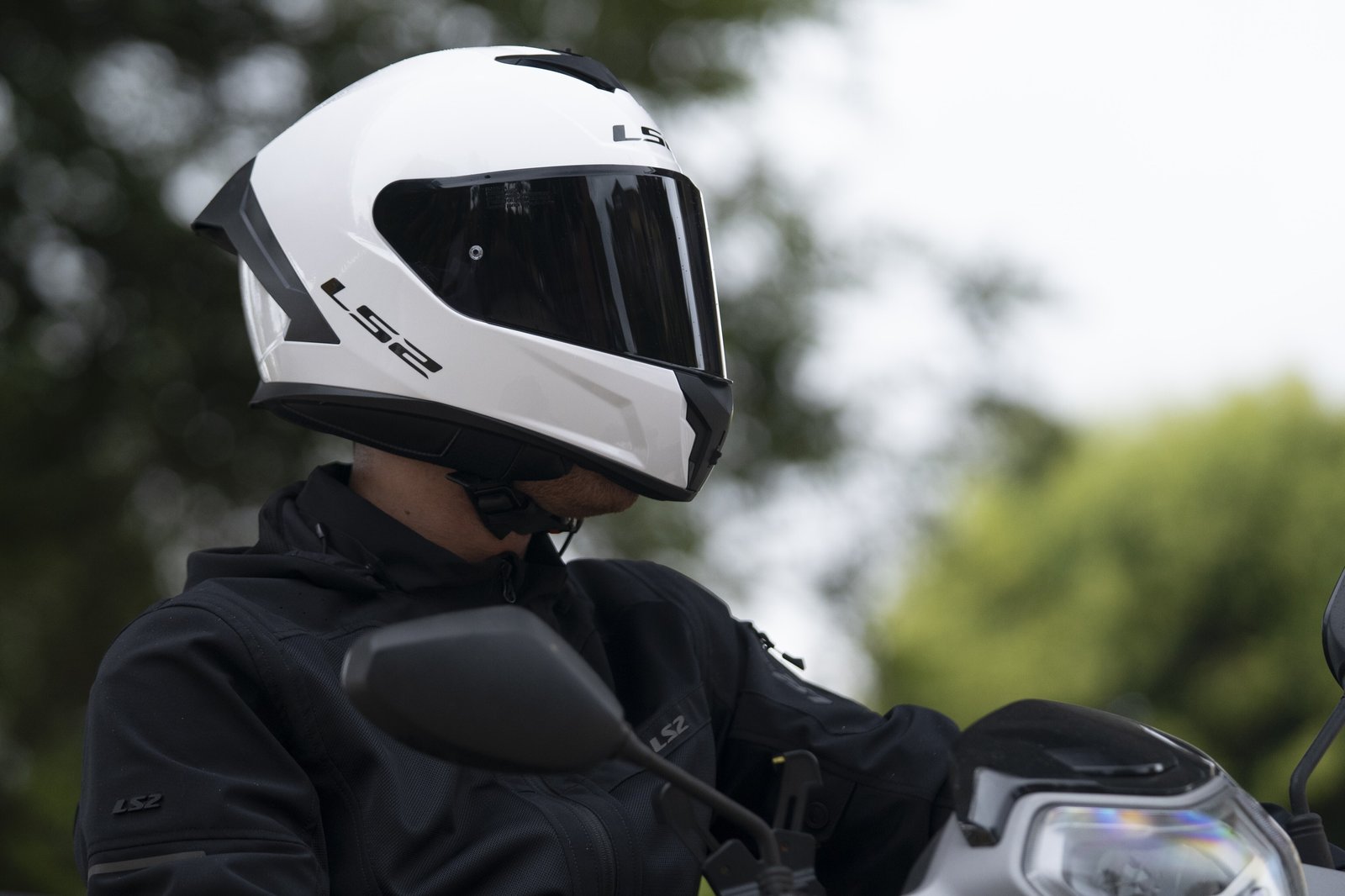HELMET ‏LS2 FF820 RAPID III GLOSS WHITE