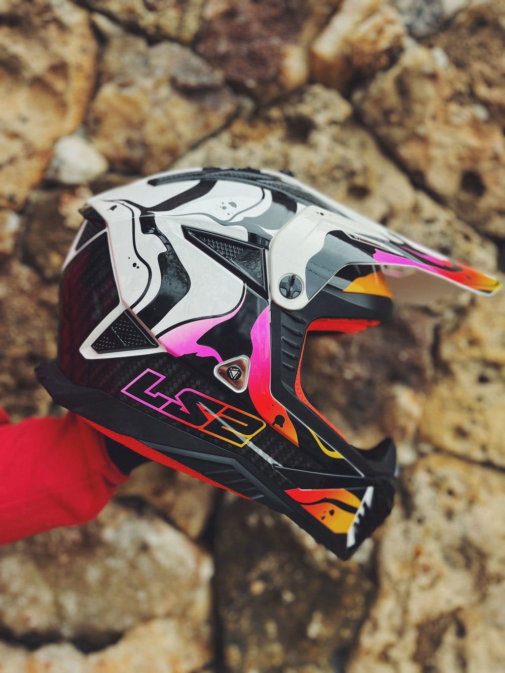 HELMET LS2 MX 708 FAST II WASH WHITE