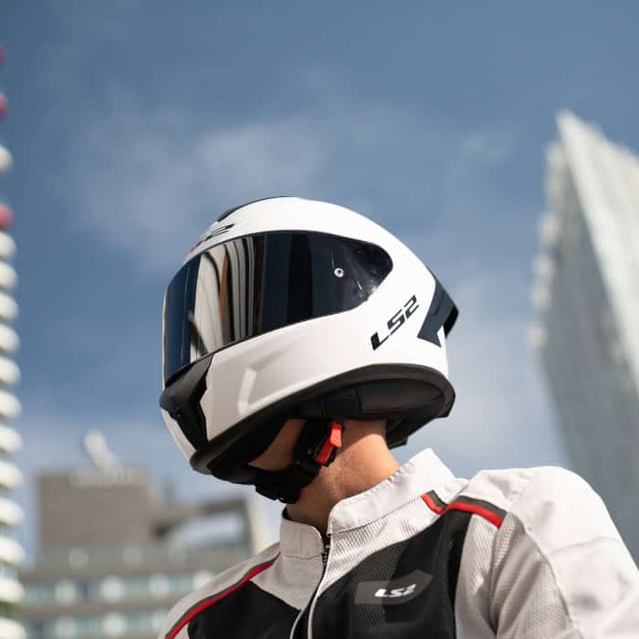 HELMET ‏LS2 FF820 RAPID III GLOSS WHITE