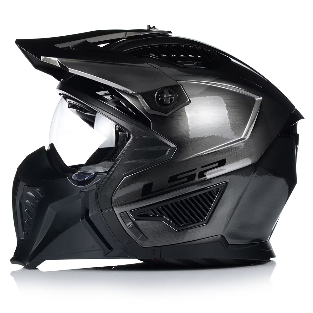 LS2 OF606 Drifter XXマットグレー LS2 OF606 JEANS DRIFTER MODULAR OPEN FACE MOTORCYCLE HELMET + FREE